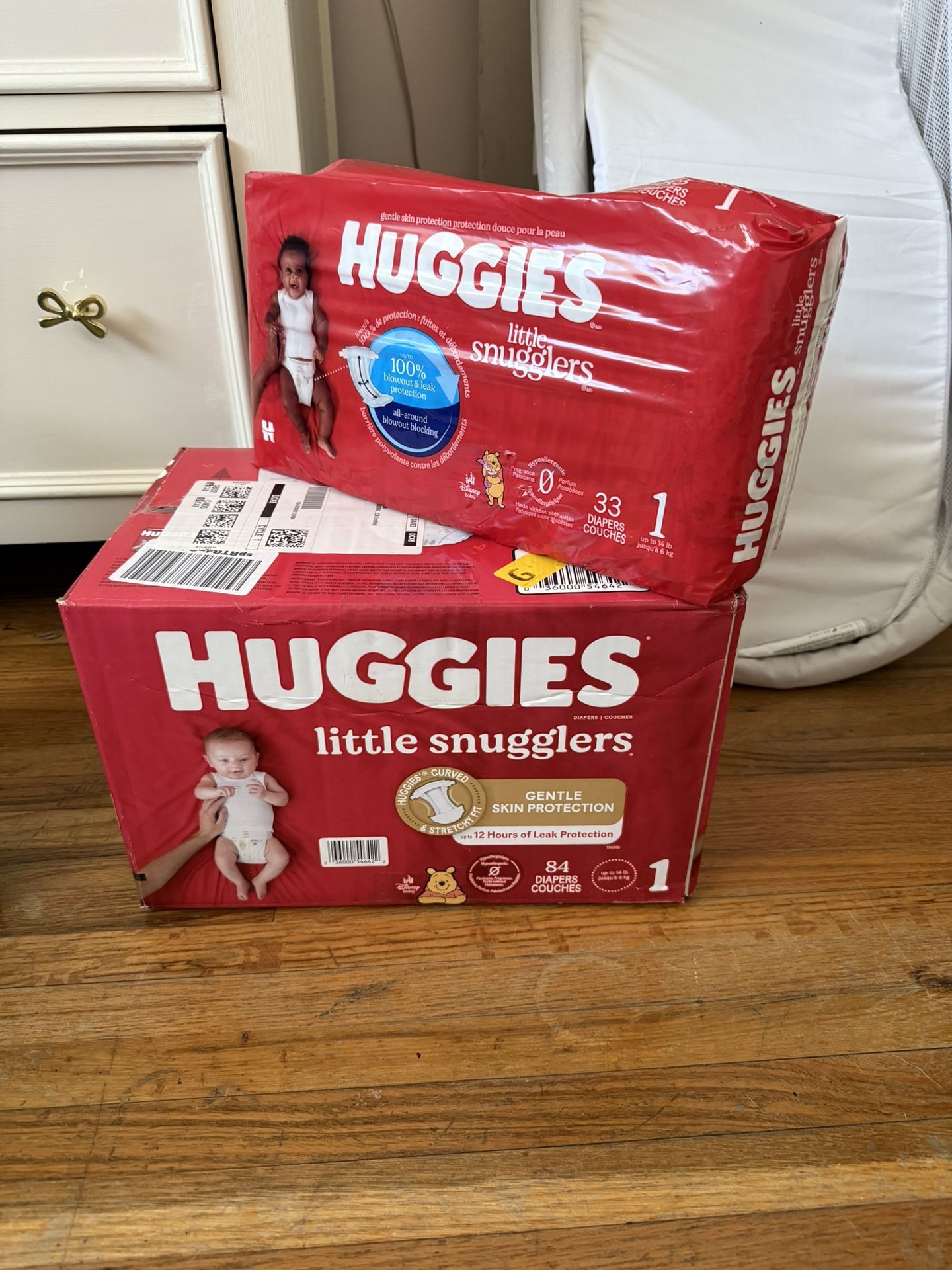 Huggies Newborn and size 1