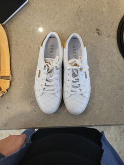 Guess White Women's Sneakers 10M Worn twice 