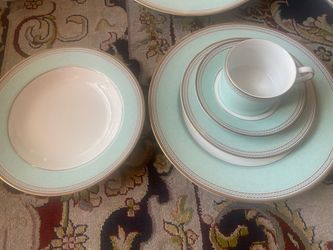 Mikasa spindle green Japan dinner set.