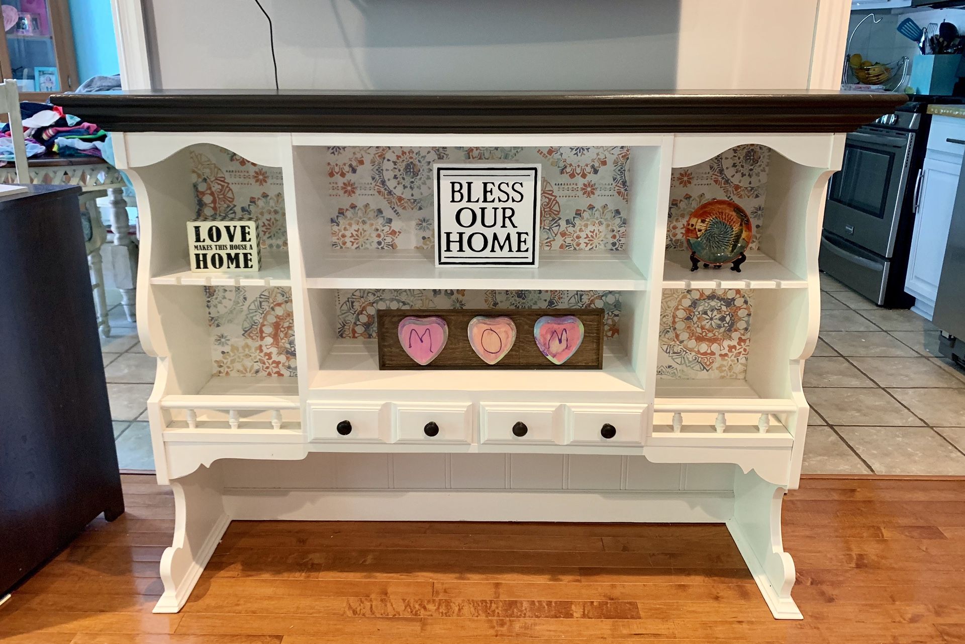 Farmhouse hutch, tv console, accent piece, entryway table