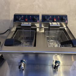 Rovsun 25qt Electric Deep Fryer Dual Tank