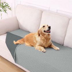 Waterproof Reversible Sofa Cover, 40"x 80", Gray