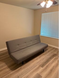 Gray Futon / Sleeper Sofa