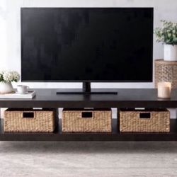 Modern Black TV Stand / Media Console