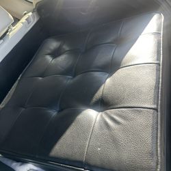 Storage Leather Ottoman