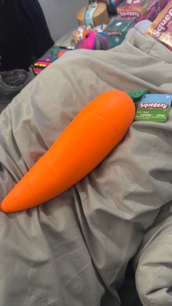 Squeeezy Carrot Squishy Toy