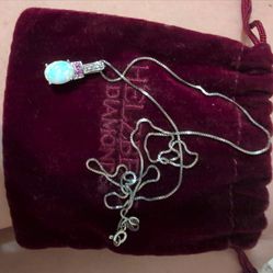 Sterling Silver Opal necklace