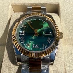 Silver And Gold Date Watch