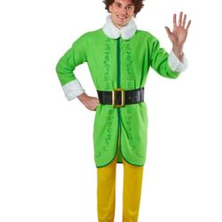 Elf: Buddy The Elf Costume for Adults by Rubies, Men's medium Comes with wig belt and costume