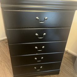 chinese dress ladies Wide Black Dresser with 8 Interlocking Drawers main image 0