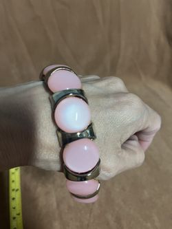 Authentic Vintage Pink Bracelet  - Mid Century Modern