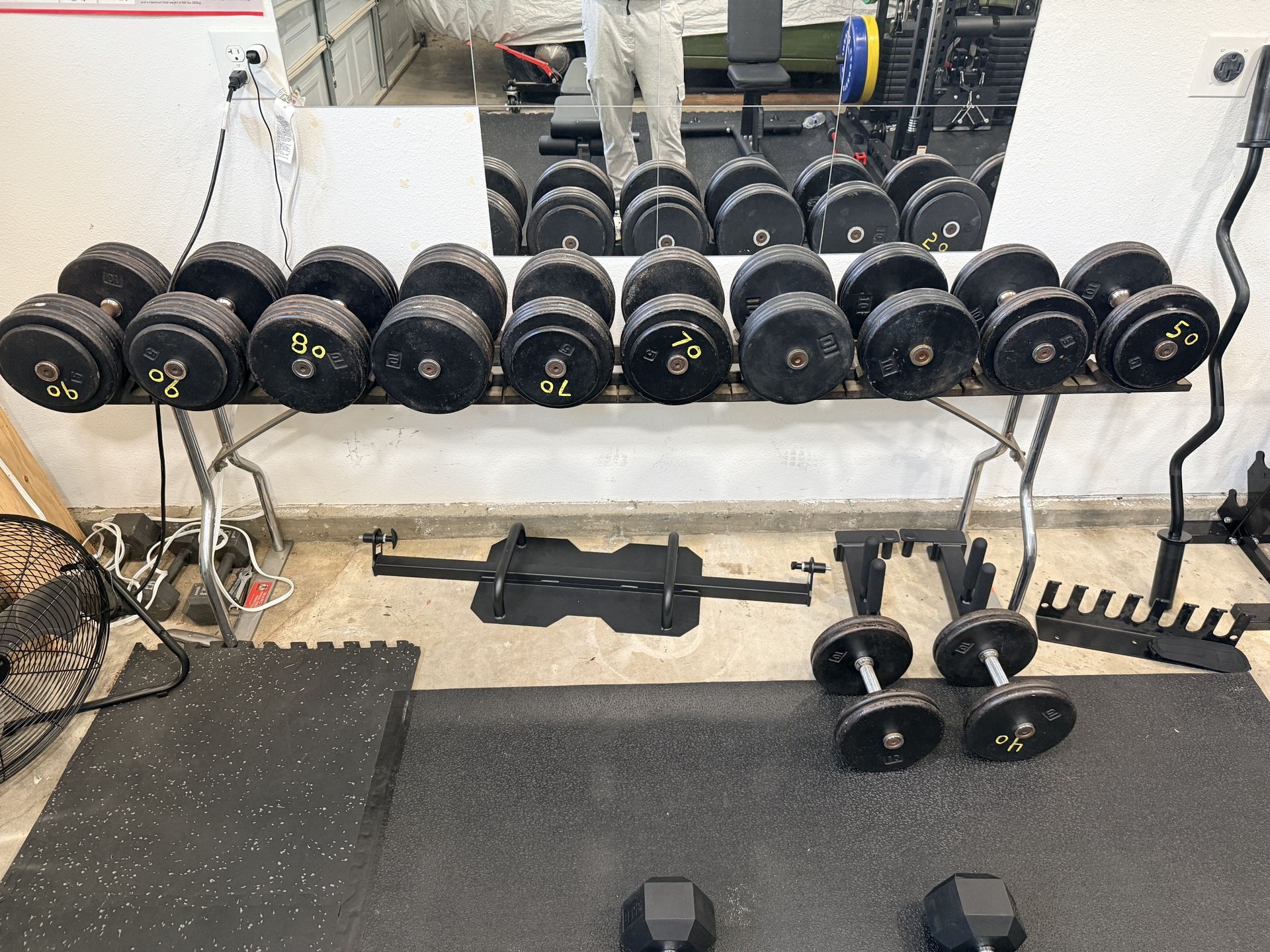780 pounds Dumbbell Set With Rack