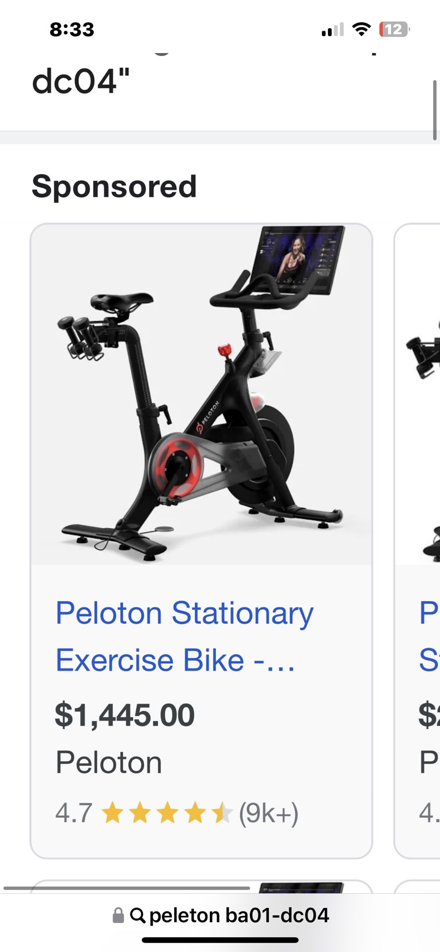 peloton exercise bike 