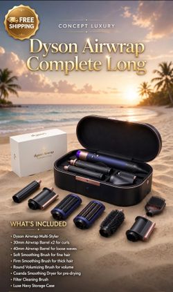 Dyson Airwrap Hair Styler with Case and Attachments