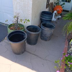 15 gallon pots ex cond $3