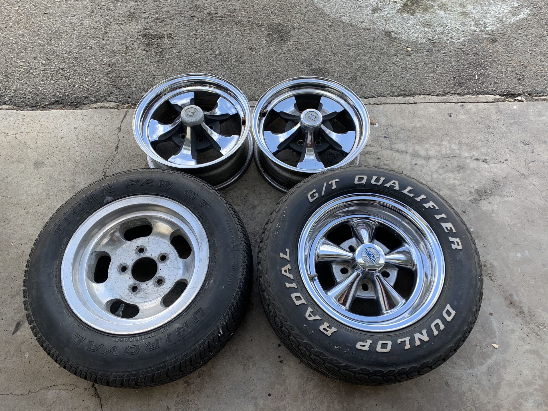 Cragar keystone slotted mags wheels