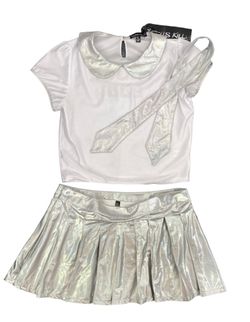 Dolls Kill Halloween Size Small - 1X Space Cadet 3 Piece Costume Set (runs 2 Sizes Small
