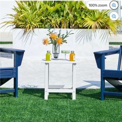 Adirondack Outdoor Side Table, Small Patio End Table,  Q-12