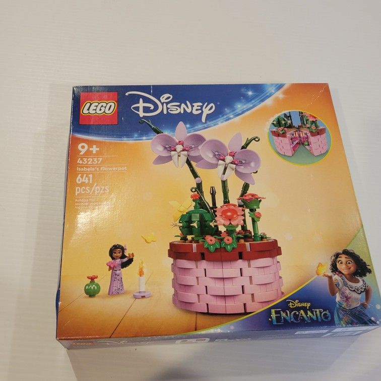 LEGO 43237 Disney Encanto Isabela's Flowerpot 641pcs New, sealed . UPC
49. 641 pieces. Age 9. Weight 1lb 7oz plus shipping materials.
Ligh
