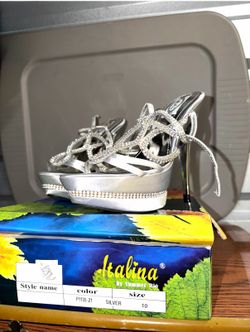 Italina High Heels Silver