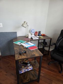 Corner Desk And Bookshelf