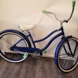 Huffy Cranbrook Women's Blue Beach Cruiser Bike