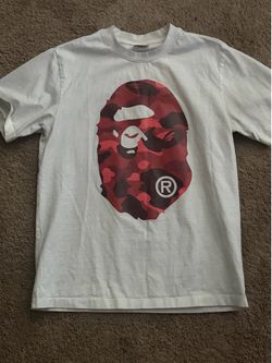 A Bathing Ape BAPE Big Ape Head Camo T-Shirt Red