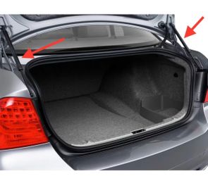 New lift support. Black color long. These help hold your car trunk open with gas, for bmw serie 3 E90 del 2005-2011