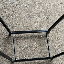 Black Metal Wood Frame. Read Description