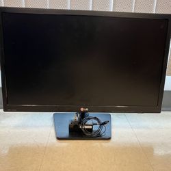 24” LG Monitor with HDMI Adapter
