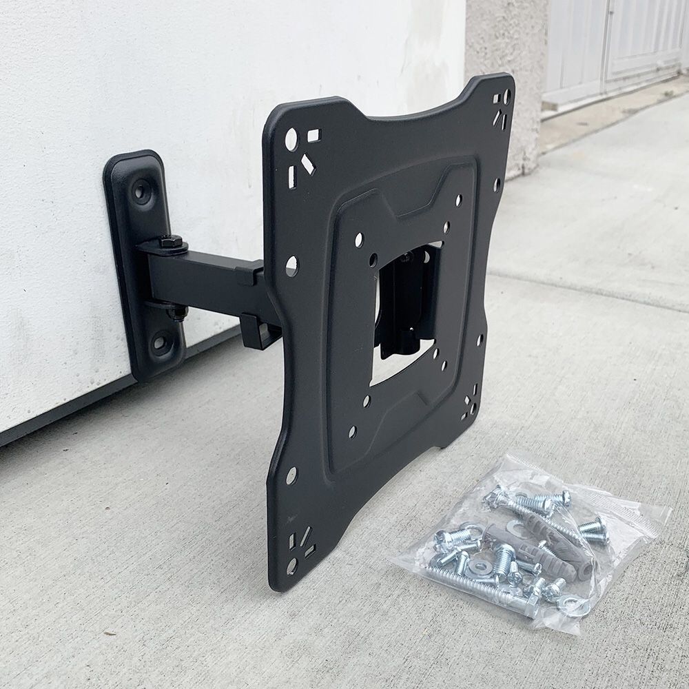 New $12 Universal TV Wall Mount for 17”-42” TVs Swivel Tilt Bracket, Max 55Lbs