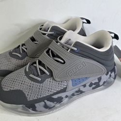 And1 Limelight Strap Grey Camo Active Sneakers Boys Size 4