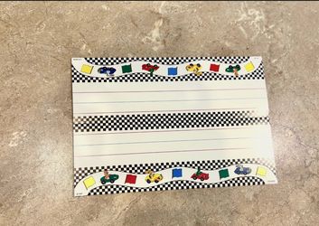 Desk or a table name tags-NEW– 70 racetrack theme – Classroom, school, Office, event, teacher
