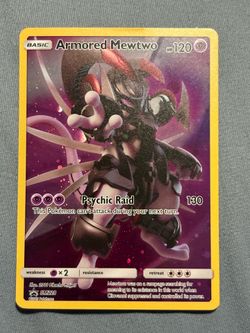 Armored Mewtwo pokemon card