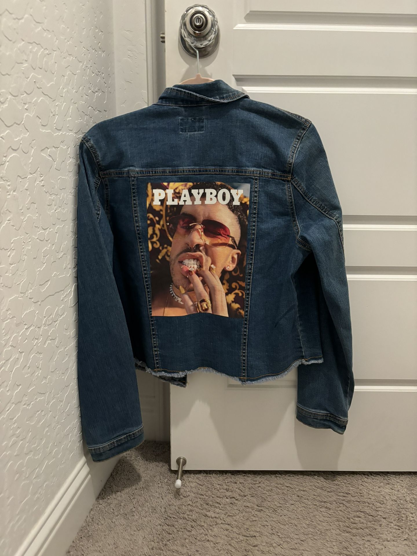 Bad Bunny Denim Jacket Size (L)