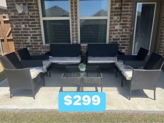 New inbox patio furniture with cushions (zero interest finance and deliver available)