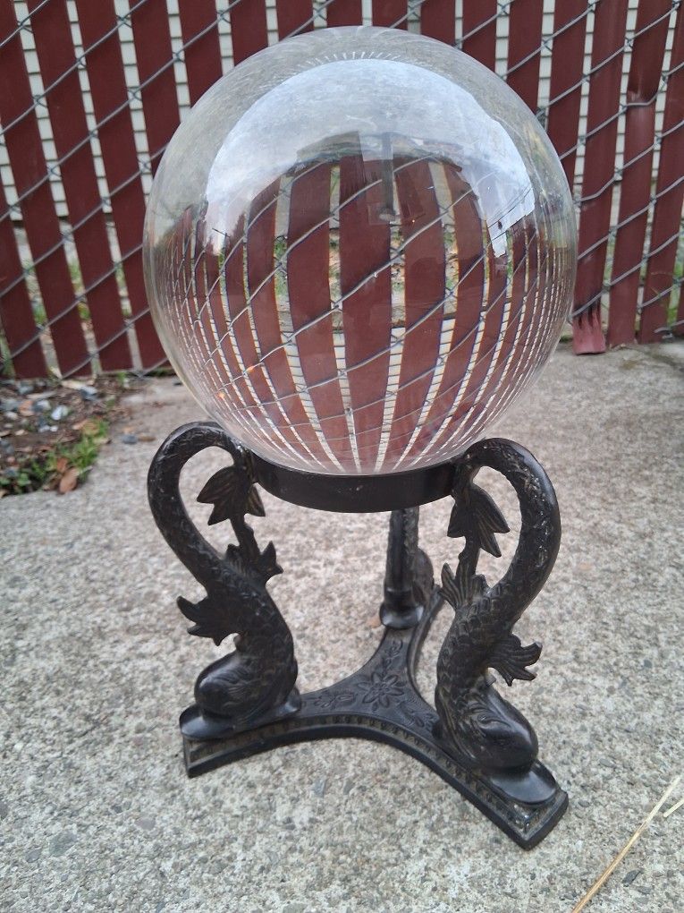 Heavy Crystal Ball W/stand