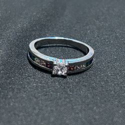 Sterling Silver Ring - White And Multicolor CZ