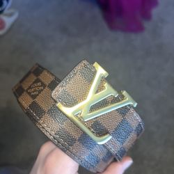 Mens Louis Vuitton Belt Brown