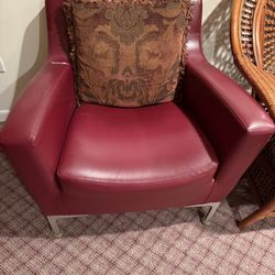Two Sets Of Leather Chairs $35 For Both