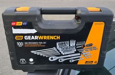 Gearwrench 100-Piece SAE Mechanic's Tool Set 1/4-inch + 3/8-inch + 1/2-inch 72T