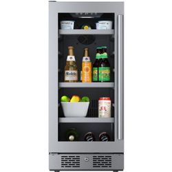 Avallon 15" Stainless Steel Beverage Center New