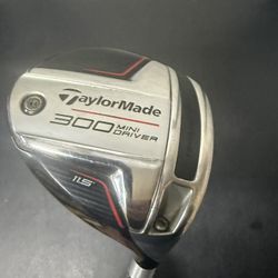 TaylorMade 300 mini driver 11.5 stiff hxrdus smoke 6.0 60gram