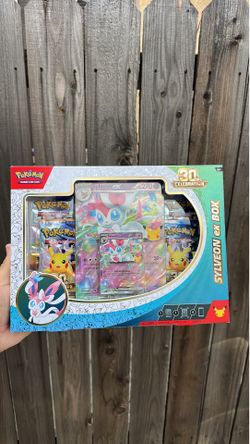 Pokémon 30th Celebration Sylveon Ex Box $60
