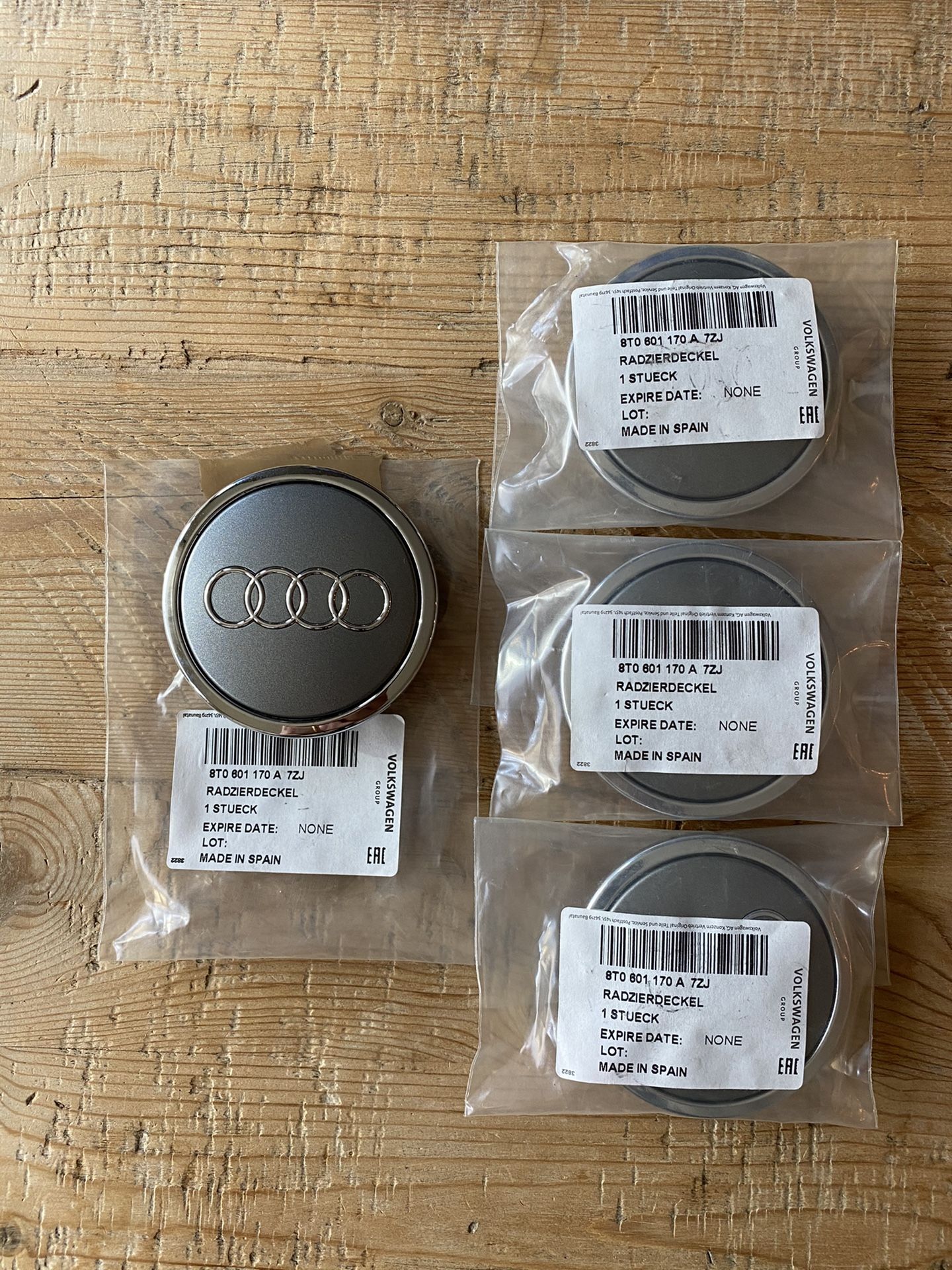 Audi OEM wheel center caps