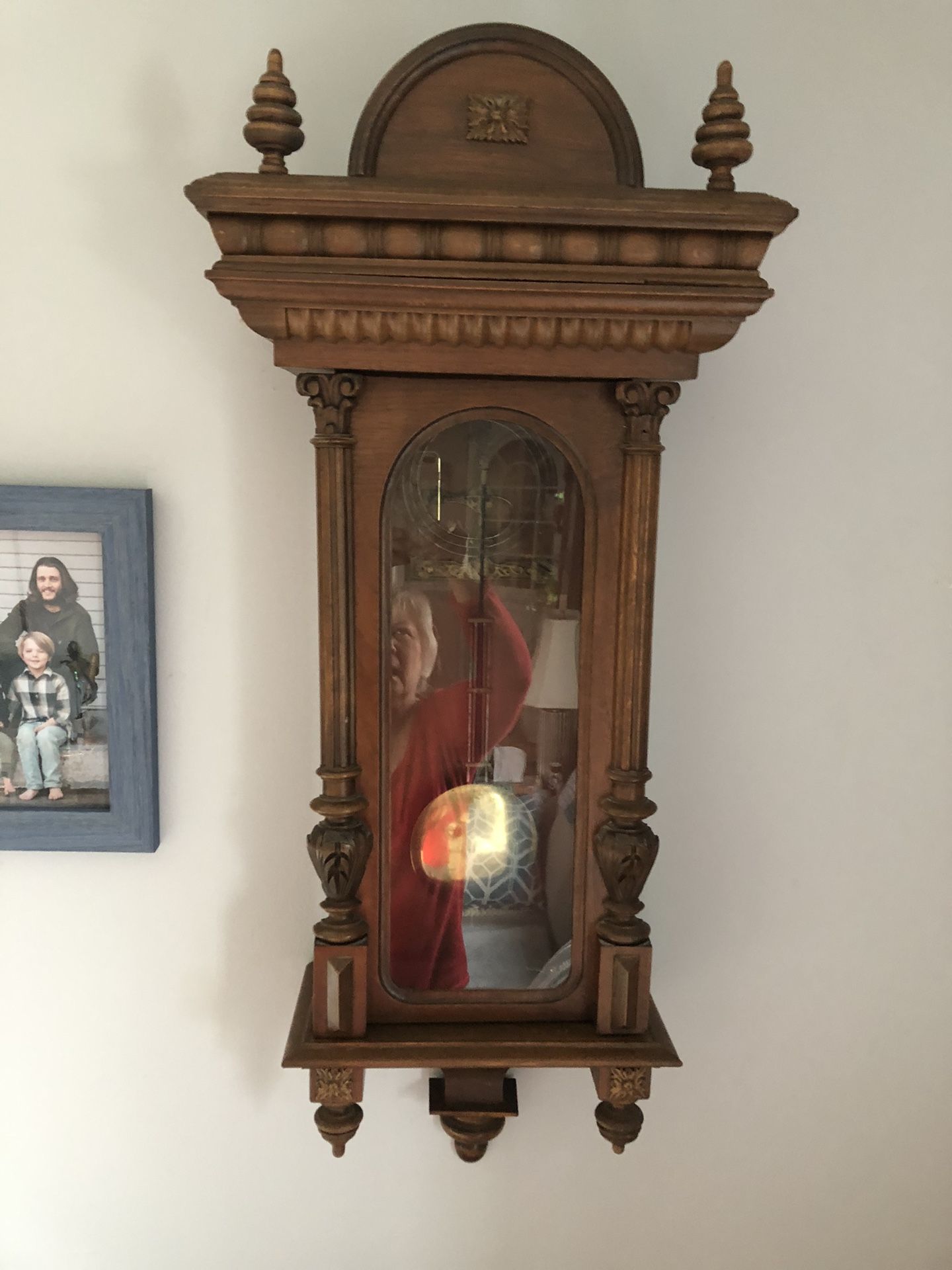 Vintage Clock Cabinet (no Clock Works)