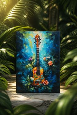 12x10 Guitar canvas