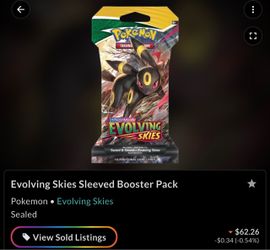 Pokémon Sword & Shield Evolving Skies Booster Pack