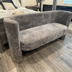 Small suede grade couch