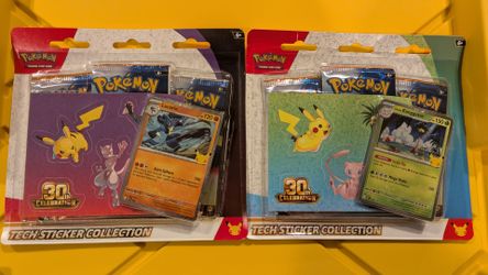 Pokemon 30th Celebration Tech Sticker Collection - Lucario/Exeggutor